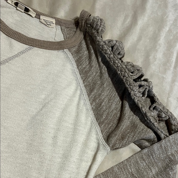 Women's brown and Cream Miss Me Top - Picture 6 of 7